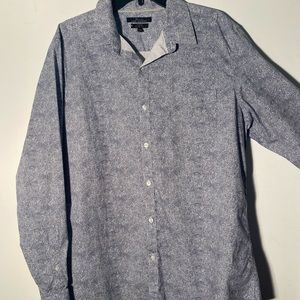 Men's Marc Anthony Patterned Slim-Fit Button-Down
